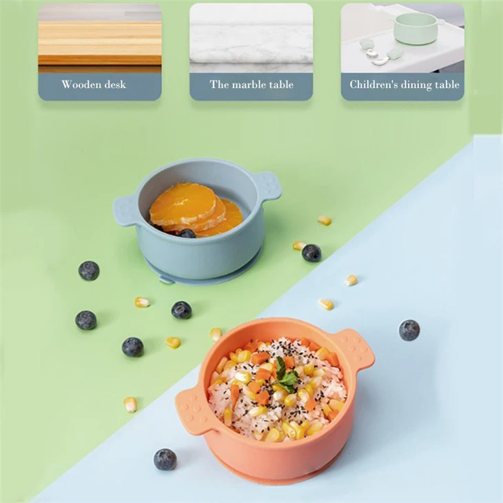 Silicone Fall-proof Auxiliary Bowl